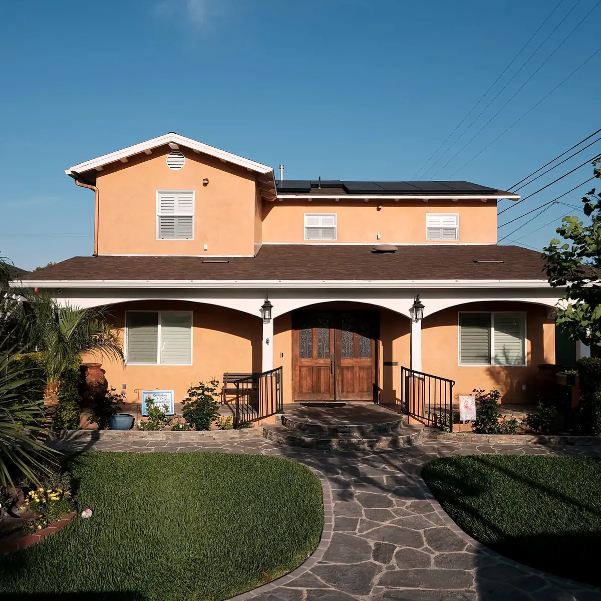 Completed exterior after a whole-house renovation